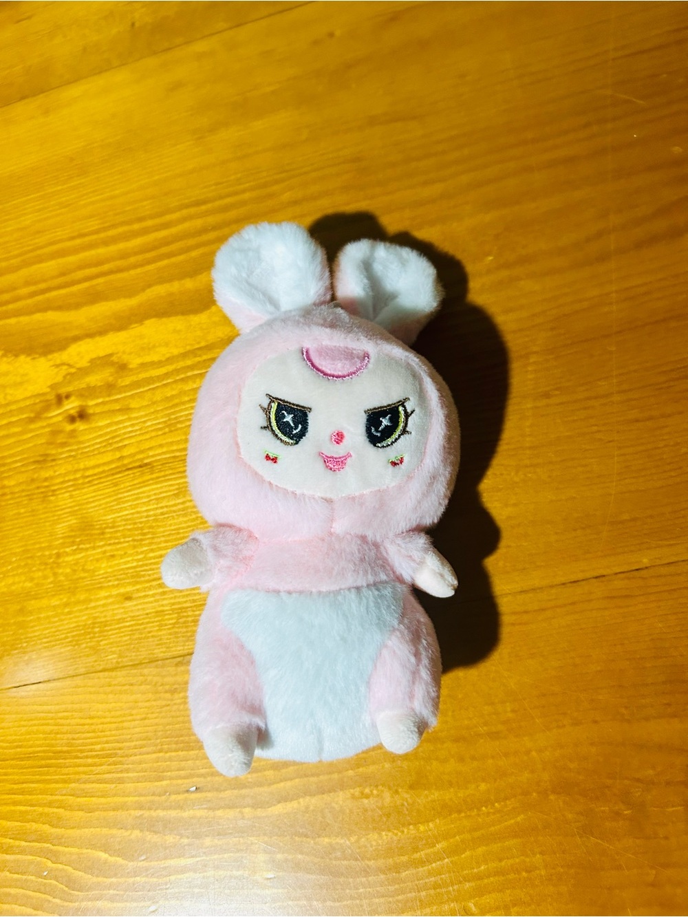 (3/$10) Labubu knock off Pink Bunny Plush Doll - Soft White Belly